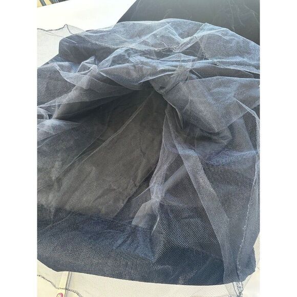 VTG Scott McClintock Black Velvet Strapless Gown Size 8 Whimsigoth Formal Prom - Picture 6 of 8